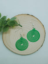 Load image into Gallery viewer, Spiral Circle Earrings
