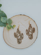 Load image into Gallery viewer, Geometric Cactus Earrings
