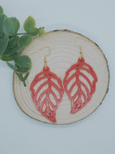 Load image into Gallery viewer, Curved Leaf Earrings
