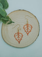 Load image into Gallery viewer, Redbud Leaf Earrings
